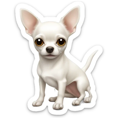 White Chihuahua sticker
