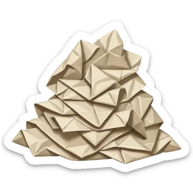 Papel arrugado  sticker