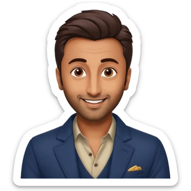 ipretty bratz emoji of ranbir kapoor sticker