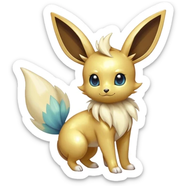 Shiny-Eeveelution-Cute-Fakemon-Insect-Pokémon-fusion full body sticker