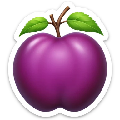 single plum sticker