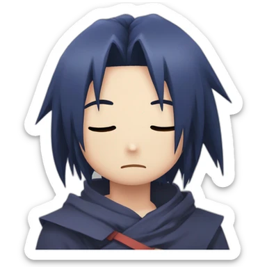 Sasuke Uchiha crying sticker