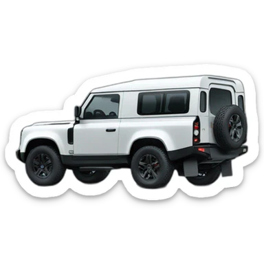 the new landrover defender black sticker