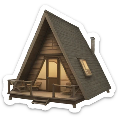 A-Frame Cabin sticker