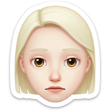 Uncomfortable face sticker