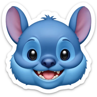 Stitch sentado sticker