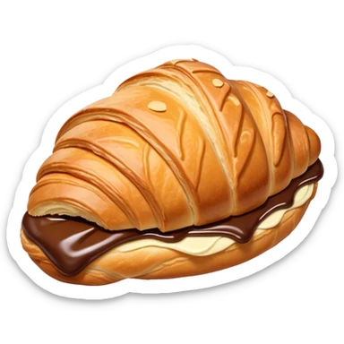 nutella croissant  sticker