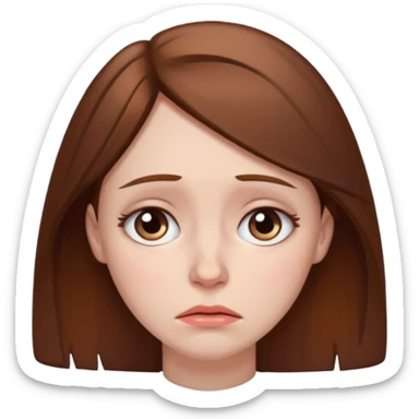 sad 30 year old woman sticker