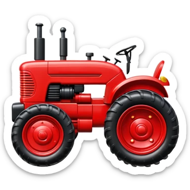plastic toy  tractor sticker