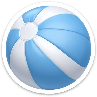 Pastel blue beach ball  sticker