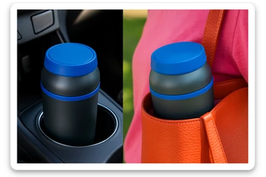 Készíts a következő jellemzőkre a mellékelt fotó felhasználásával a szöveghez illő képet, 1000x600px-es méretűt, fiatalos, dinamikus, megnyerő,változatos, színes, valósághű fotók legyenek!
„Megakadályozza a folyadék kiömlését”
Zárt állapotban a folyadékot bent tartja a dobozban, ellenáll a folyadékok nyomásának. Nincs többé aggodalom az autóban vagy táskában kiboruló italok miatt. sticker