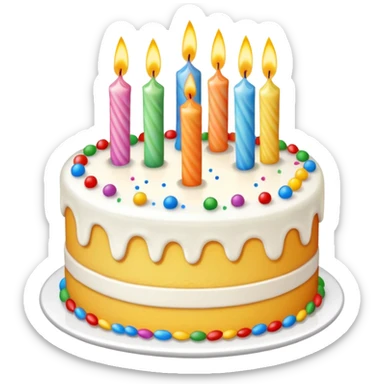 Happy Birthday! Wishing you many many happy returns of the day! sticker