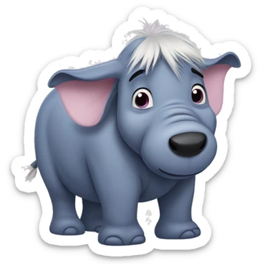 Nalle puh eeyore sticker