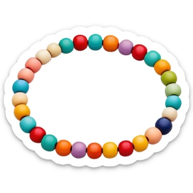 Clay bead Bracelet  sticker