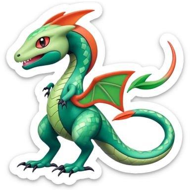 Meloetta-Salandit-Grovyle-Pokémon-Fakémon-fusion-hybrid-creature sticker