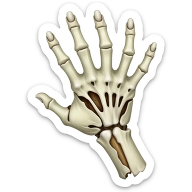 zombie hand grabbing sticker