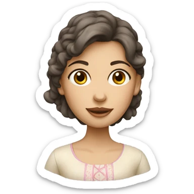 Ceramica artesanal girl sticker