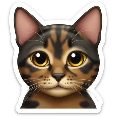 tortishell cat sticker