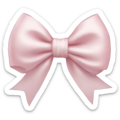 swan light pink bow sticker