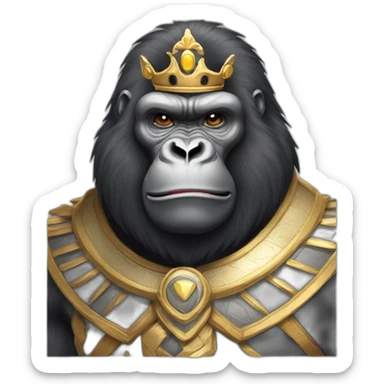 Silverback Gorilla King sticker