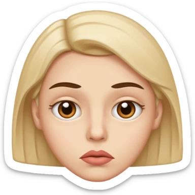 raising both eyebrows in both incomprehension and lassitude but not upset still sticker