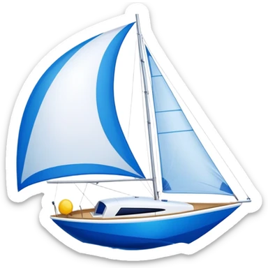 Sailboat - Sunfish (Model Year: 2021) (Iconic colour: Bright sail with blue and white) sticker