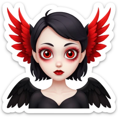 Sexy mothman sticker