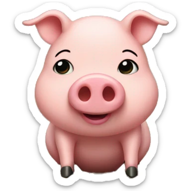 pig in the wood sticker