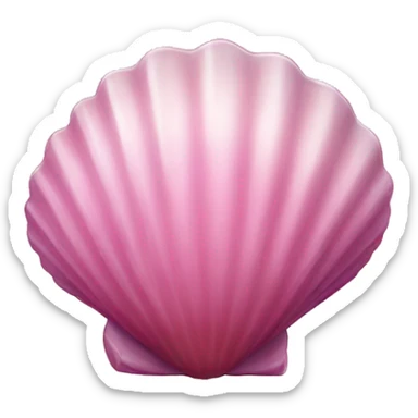 pink seashell sticker