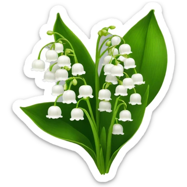 American lily of the valley sticker