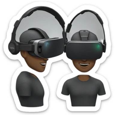 VR headsets sticker