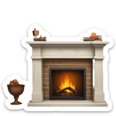 fireplace mantle sticker