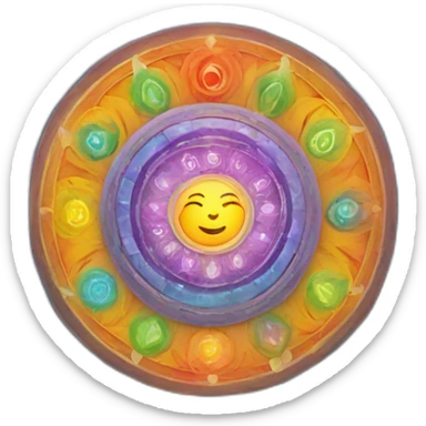chakras mandala sticker