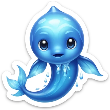 water elemental animal sticker