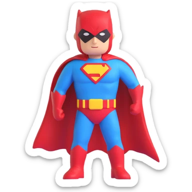 superhero landmark sticker