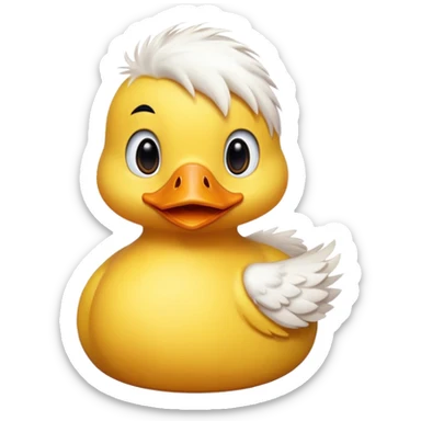 Cute duck sticker