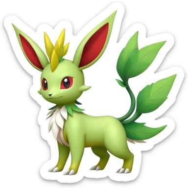 Shiny Flygon-Leafeon-Shaymin-hybrid, full body sticker