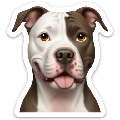 Pitbull named Xena brown sticker