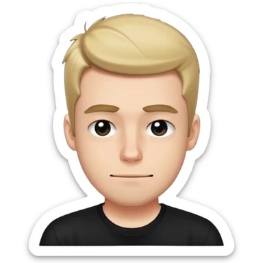 boyfriend from friday night funkin making the "ZAMN!" face  sticker