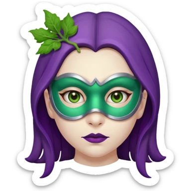 Eggplant girl Said carsed sticker