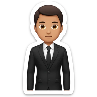 Suit and guy sticker