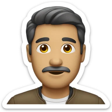 hombre cansado sticker