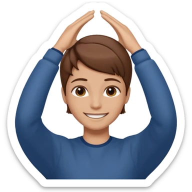 😝 avec main derrière la tête  sticker