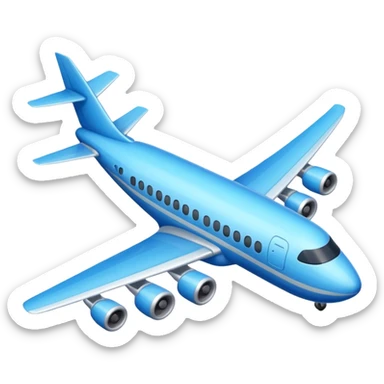avión emoticono whatsapp sticker