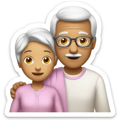  grandparents and grandchild sticker