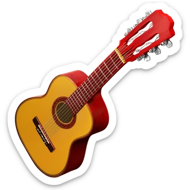 Flamenco guitar sticker