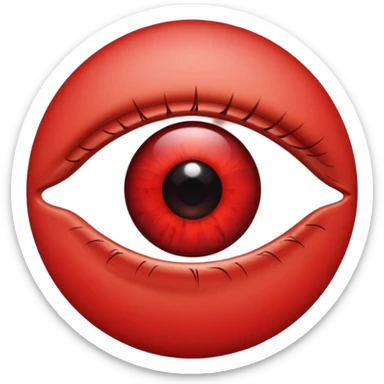 Eye red sticker