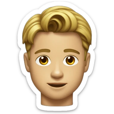 Young brad pitt sticker