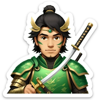 Emerald Samurai sticker