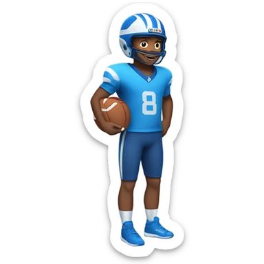 boy in blue sportswear helmet sticker
